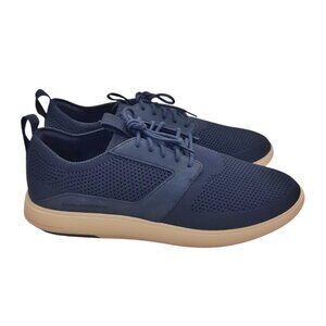 Travis Mathew The Modern One Navy Classic Leather Sneakers SZ 10